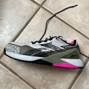 Reebok Nano X1 Women’s Comp Toe Shoe - Gray / Pink/Green